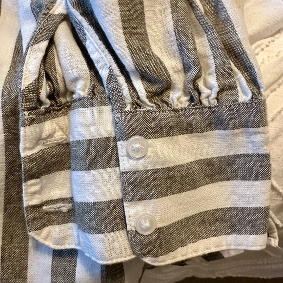 Banana Republic Linen Striped Button-Down - Picture 4 of 4